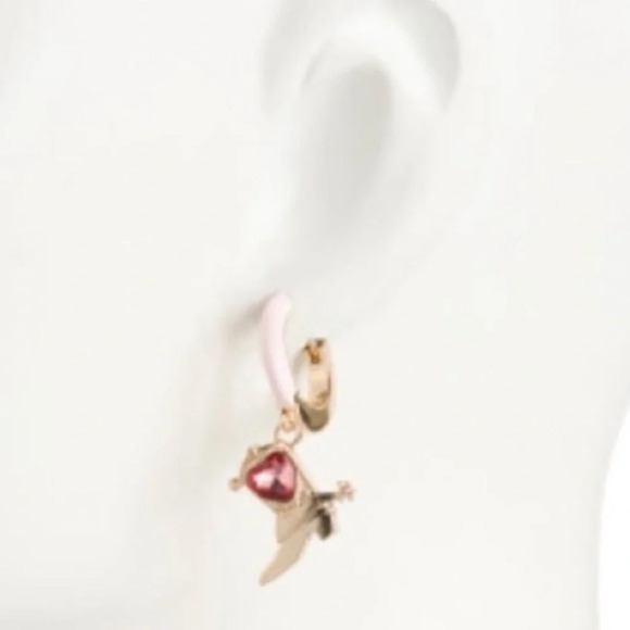 BETSEY JOHNSON SET Southwest Boho Charm Necklace and Cowboy Earrings NEW NWT - Picture 16 of 16